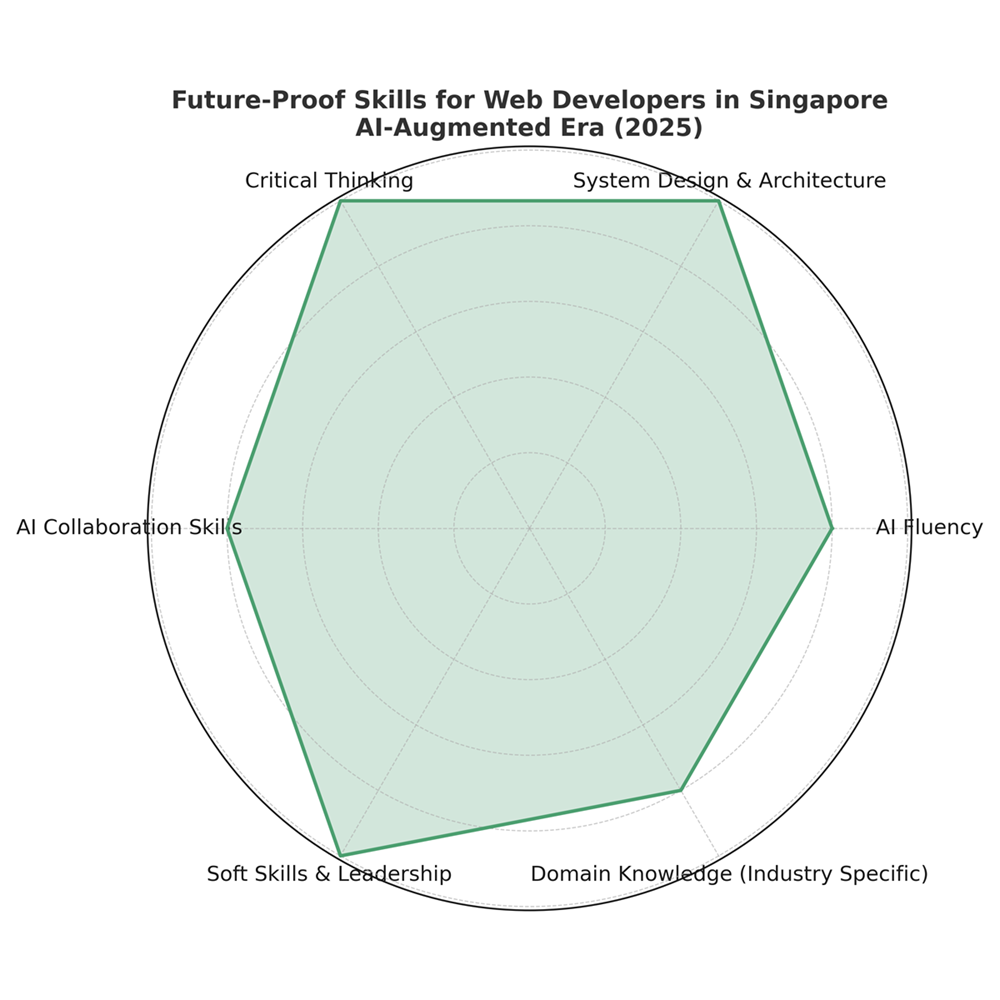 The most valued skills for developers in the AI-augmented digital economy of Singapore (2025)
