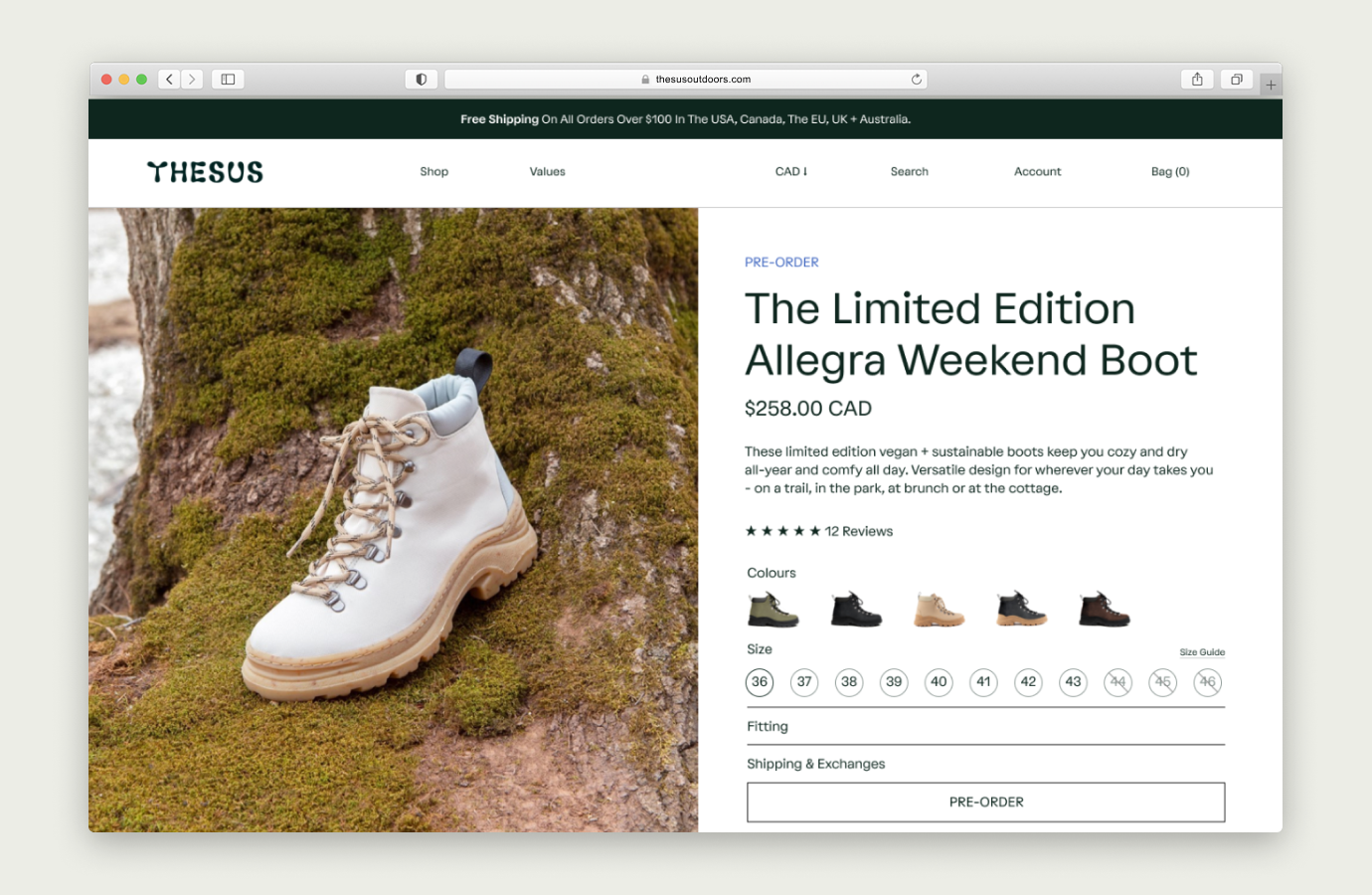 thesus outdoors website